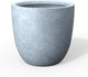 Kante Round Concrete Planter, Large Outdoor Indoor Garden Pots with Drainage Hole, 14-Inch Diameter Flower Pots for Patio, Garden and Home, Slate Gray