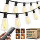 addlon 200FT(50FT*4) Outdoor String Lights ST38 LED with Remote Waterproof