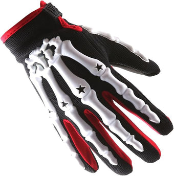 1Storm Youth Motocross Gloves Motorcycle BMX MX ATV Dirt Bike Bicycle Skeleton Cycling Kids Gloves