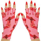 ManiGlovz -The Original Dermatologist Recommended UPF 50+ UV Protective Manicure and Sunblock Fingerless Gloves, Sun Protection, Driving and Gel Manicure Gloves in Rouge a Levres