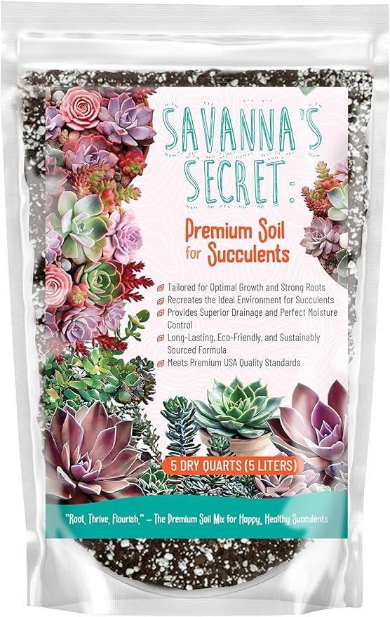 GARDENWISE Premium Organic Succulent Potting Mix – Well-Draining Indoor Plant Soil – Safe, Eco-Friendly, UV-Treated – Perfect for Succulents, Aloe, and Cacti – Handcrafted in The USA (10 Quarts)