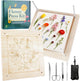 MeRGBWLife Flower Press Kit 11"x11" - Large Wooden 10-Layer Flower & Plant Press for Crafts, DIY Art, Scrapbooking, Bookmark Making, Wedding Bouquet Preservation, Dried Flowers