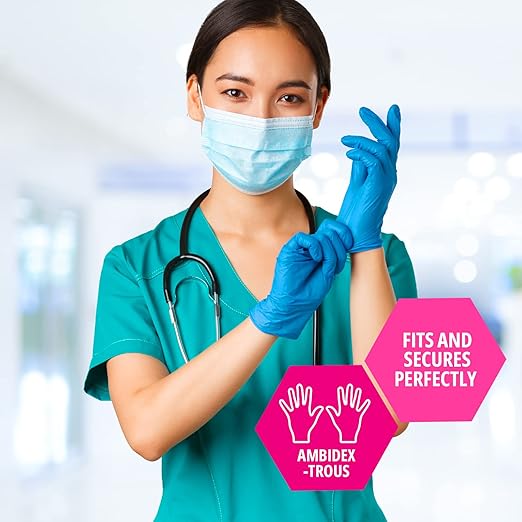 Medpride Medical Examination Nitrile Gloves|Small Case of 2000| Blue, Latex/Powder-Free, Non-Sterile Exam Gloves| Professional Grade for Hospitals, Law Enforcement, Tattoo Artists, First Response