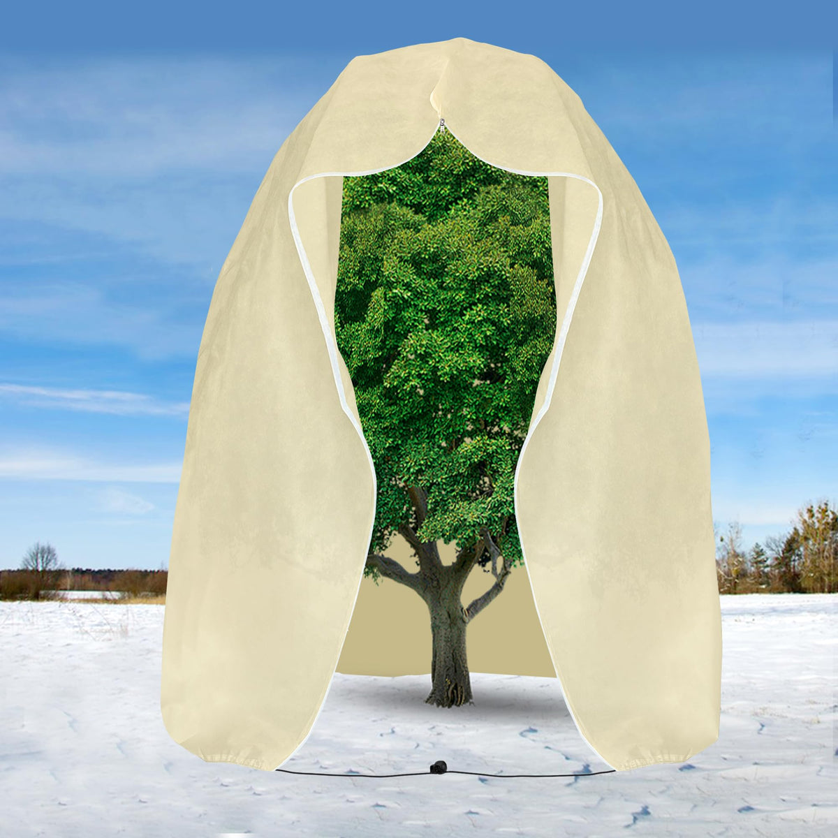 2 Pack Large Plant Covers Freeze Protection,94" x 79" Winter Frost Blankets