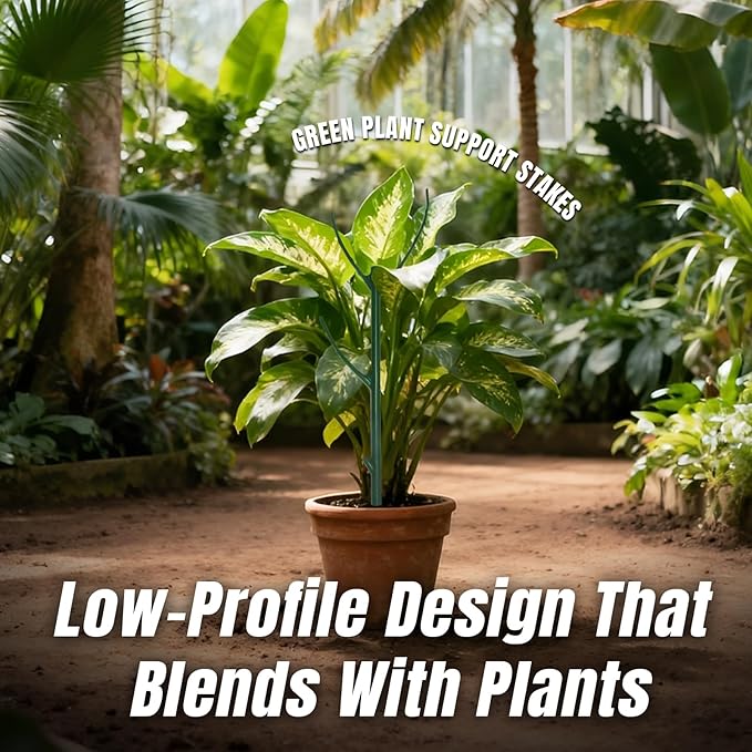 Monstera Plant Support,10 Pack Stackable Garden Plant Stakes for Indoor & Outdoor Plants,Adjustable Climbing Plant Support Poles,Durable Plant Holder for Tall Potted Plants,Vines & Growing Greens