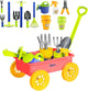 Dimple Garden Wagon & Tools Toy Set Premium 15 Pcs Kids Gardening Tools & Wagon Toy Set - Sturdy & Durable - Top Yd, Beach, Sand, Garden Play Set - Great for Kids & Toddlers
