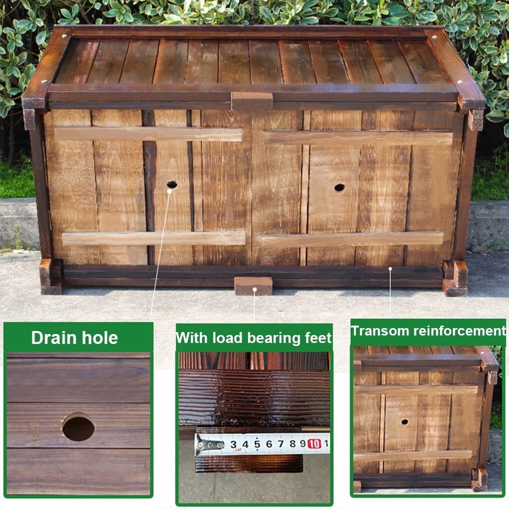 Yard Wood Box for Planting, Raised Garden Bed Flower or Vegetable Planter Window Mounted Plant Box for Garden (Size : 100 * 50 * 50cm)