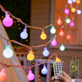 Minetom Pastel Globe Lights, 33 Feet 100 Led Easter String Lights Plug in