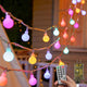 Minetom Pastel Globe Lights, 33 Feet 100 Led Easter String Lights Plug in