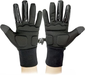 Skating Spirit Gel Padded Palm Protection Gloves for Kids and Adults, Water Resistant Warm Touchscreen Non Slip