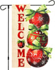Christmas Garden Flags 12x18 Inch Double Sided, Xmas Ball Ornament Welcome Yard Flag for Outside, Winter Seasonal Outdoor Decoration Farmhouse Front Porch Holiday Decor