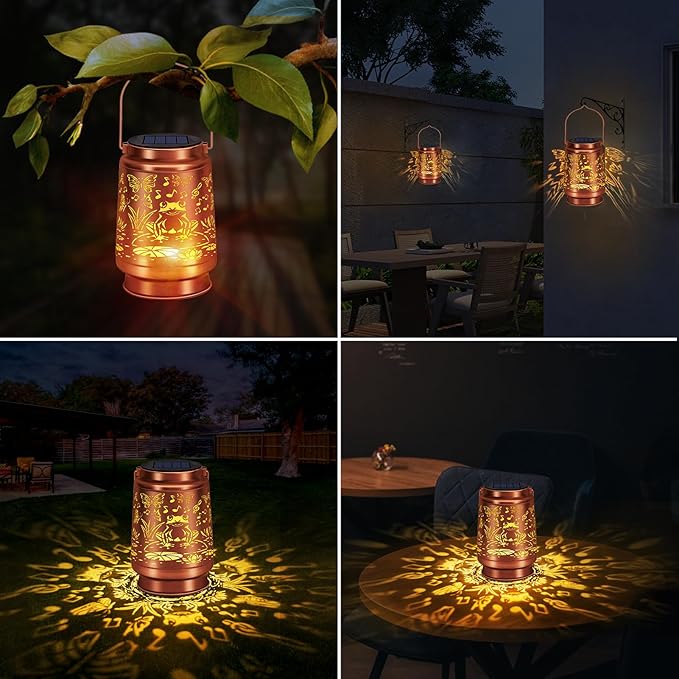 siruitong Solar Lantern Outdoor Lamp Waterproof Decorations Garden Decor, Christmas Birthday Gifts for Women, Mom, Grandma Decorative Garden, Yard, Patio, Lawn, Balcony Porch - Frog