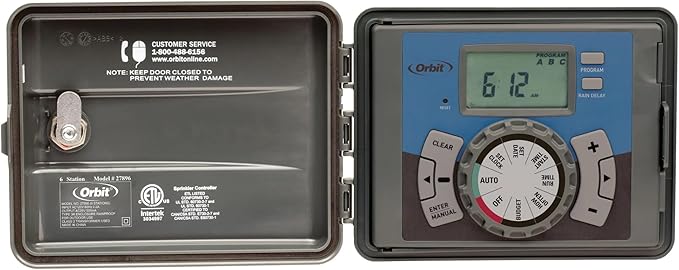 Orbit 27896 - Easy-Set Logic 6-Station Indoor/Outdoor Sprinkler Timer/Controller