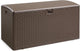 Amazon Basics Outdoor Organization & Storage Deck Box with Lid, 99 Gallon, Brown