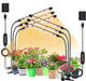 SDOVUERC 3head Plant Lights, 2Pack Grow Lights for Seed Starting, Full Spectrum Growing Lamps with Clip for Indoor Plants, Auto ON & Off Timer 3/9/12H, 3 Switch Modes, 10-Level Dimmable Brightness
