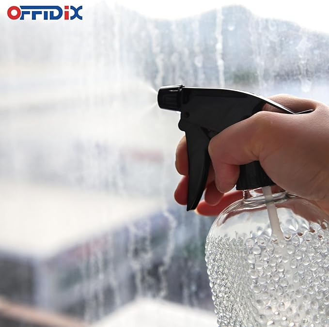 OFFIDIX Glass Plant Mister with Adjustable Nozzle for Indoor Plants and Cleaning