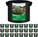 JNYONG 24-Pack 5 Gallon Thickened Non-Woven Grow Bags, Aeration Fabric Pots with Handles