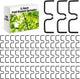 50 Pcs Fruit Branch Spreader 5.12 Inch Fruit Tree Limb Spreader with Plastic Hose Wrapped Iron Wire, Open Angle Pull Branch Stereotyped Tying Bending Farm Tools