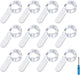 Fairy Lights CR2032 Battery Operated,6.6Ft/2Meter 20 LEDs Micro Silver Wire String Lights for Bedroom Christmas Party Wedding Decoration(Cool White, 12 Pack)