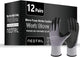 Safety Work Gloves MicroFoam Nitrile Coated-3/6/12/36 Pairs,Breathable Nylon Working Gloves for Men Women
