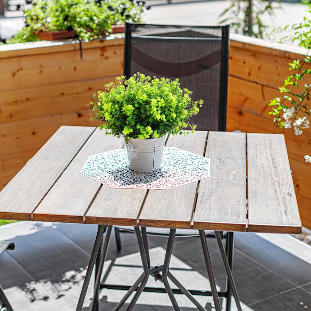 RECUTMS Artificial Green Outdoor Flowers Fake Greenery Artificial Plants