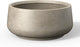 Kante 16.1" Dia Round Curvy Concrete Planter, Large Plant Pots with Drainage Hole and Rubber Plug for Indoor Outdoor Plants, Flower Pot for Home Garden Patio Porch, Weathered Concrete