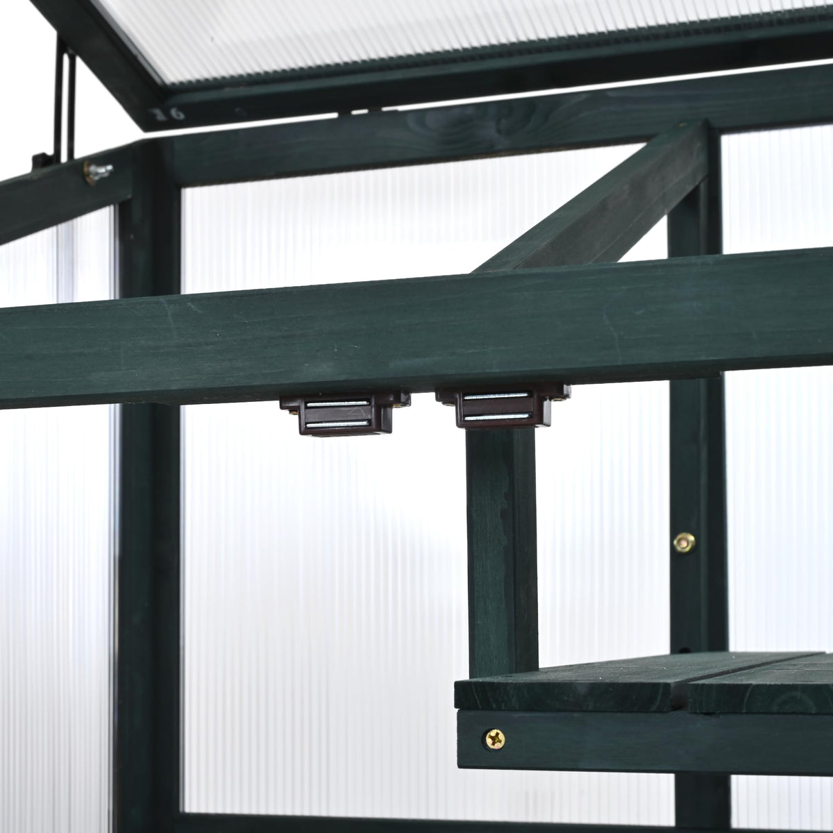 Cold Frame Greenhouse with Wheels, 62 Inch Portable Plant Cabinet