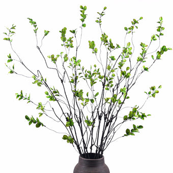 MISSWARM Faux Eucalyptus Stems for Vase, Artificial Greenery Branches 10pcs