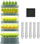 Lyfreen 5-Tier Smart Hydroponics Growing System Kit with LED Grow Light, Hydroponic Tower for 80 Plants, Self-Watering Indoor Herb Garden for Herbs Vegetables Salad Greens, 40L Water Tank