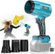 Leaf Blower Cordless Compatible with Makita 18V: 800000RPM Portable Dust Cleaner, Electric Handheld Turbo Jet Blower Lightweight with Brushless Motor for Patio Cleaning Garden Lawn Care (No Battery)