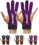 Archery Gloves 2 Pack Shooting Hunting Leather Guard 3-Finger Guard for Youth Adult Man Woman and Beginner Recurve Arrow Bow Archery Protective Gear Accessories