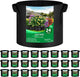 JNYONG 24-Pack 3 Gallon Thickened Non-Woven Grow Bags, Aeration Fabric Pots with Handles