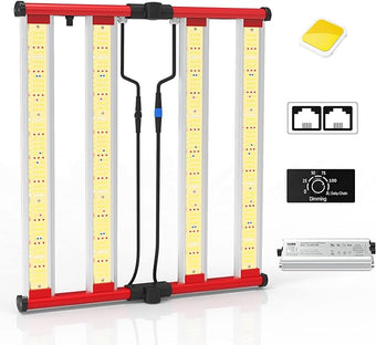 AGLEX 240W LED Grow Lights UV IR Grow Lights for Indoor Plants with 780PCS Diodes Daisy Chain Foldable & Dimmable Full Spectrum Commercial Hydroponic Growing Lamp 3x3/4x4 Grow Tent