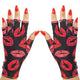 ManiGlovz -The Original Dermatologist Recommended UPF 50+ UV Protective Manicure and Sunblock Fingerless Gloves, Sun Protection, Driving and Gel Manicure Gloves in French Kiss