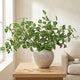 Waipfaru 5PCS Greenery Stems for Vases, 32.7 inch Artificial Eucalyptus Green Fake Leaves Branches, Faux Olive Silk Plants for Centerpieces Vase Filler Home Kitchen Decor