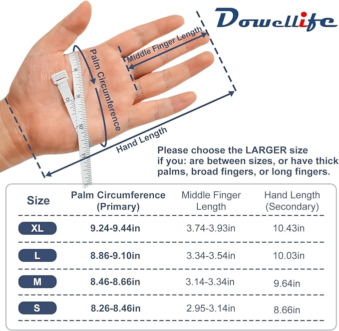 Dowellife Level 8 Reinforced Cut Resistant Gloves - Food Grade, Mandoline & Knife Safety Gloves for Meat Cutting, Oyster Shucking, Fish Filleting, Kitchen Slicing (X Large - 2 Pairs)