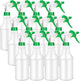 Eccliy 12 Pcs 16 Oz Plastic Spray Bottle, Adjustable Empty Reusable Sprayer for Cleaning, Planting, Water, Bathroom and Kitchen, BBQ, Commercial and Residential(Green,Original)