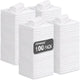 Shop Towels, 100 Pack Commercial Grade Work Rags Microfiber Towels for Cars Cleaning Rags Bulk Detailing Cloth for Automotive Bar Mechanic Restaurant Garage Housekeeping, 11.5"x 11.5", White