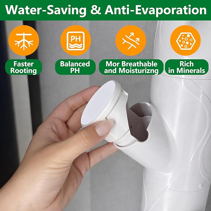 EBaokuup 12 Pcs Hydroponics Pod Caps with Colored Lables, Grow Cubes Cap Compatible with yPod, Plant Grow Pods Cover for Garden Hydroponics Growing System