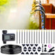 360° Adjustable Drip Irrigation System - 50FT Garden Watering Atomizing System with 16 Nozzles & Water Timer, Greenhouse Accessories for Yard, Lawn, Plants, Garden, 5/16 inches Hose