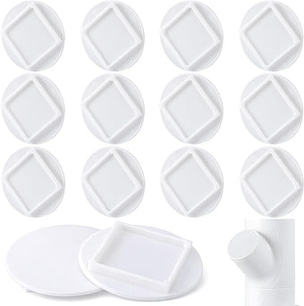 EBaokuup 12 Pcs Hydroponics Pod Caps with Colored Lables, Grow Cubes Cap Compatible with yPod, Plant Grow Pods Cover for Garden Hydroponics Growing System