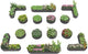 A ANLEOLIFE 14-Piece 18 Inch Tall Raised Garden Beds Kit, Heart-Shaped, Large Oval & Round Metal Planters – Ideal for Backyard Vegetables Flowers Herbs, Quartz Grey