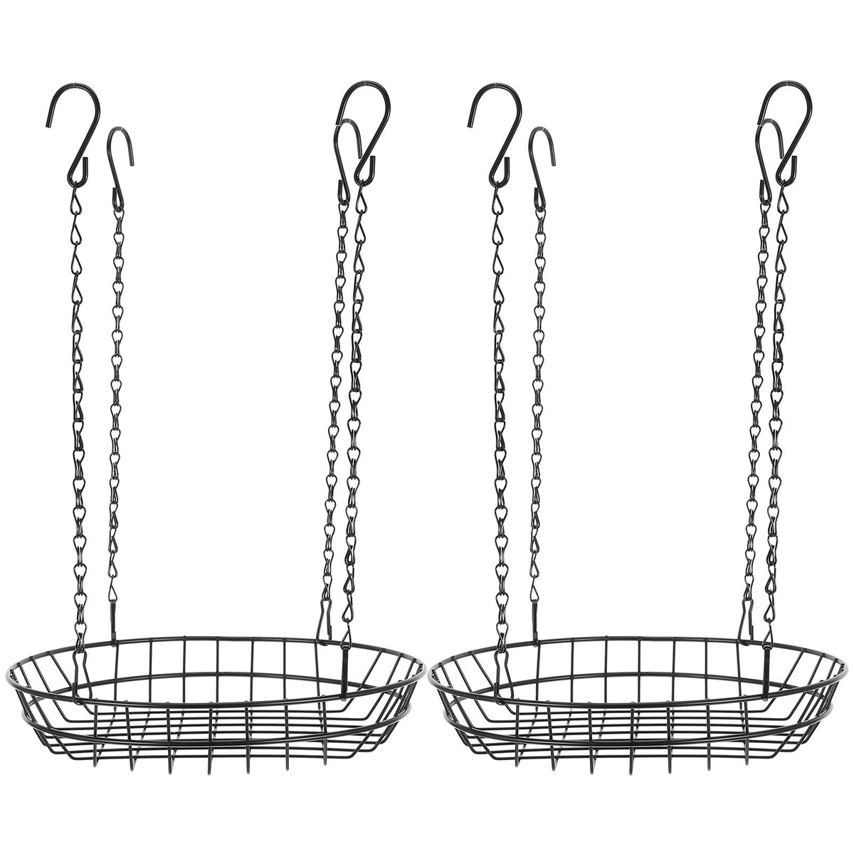KICHOUSE 2 Sets Adjustable Plant Risers for Inside Pots, 12-18 inch Planter Stand Inserts Holder for Tall Planters Large Pots, Hanging Flowerpot Filler to Reduce Soil