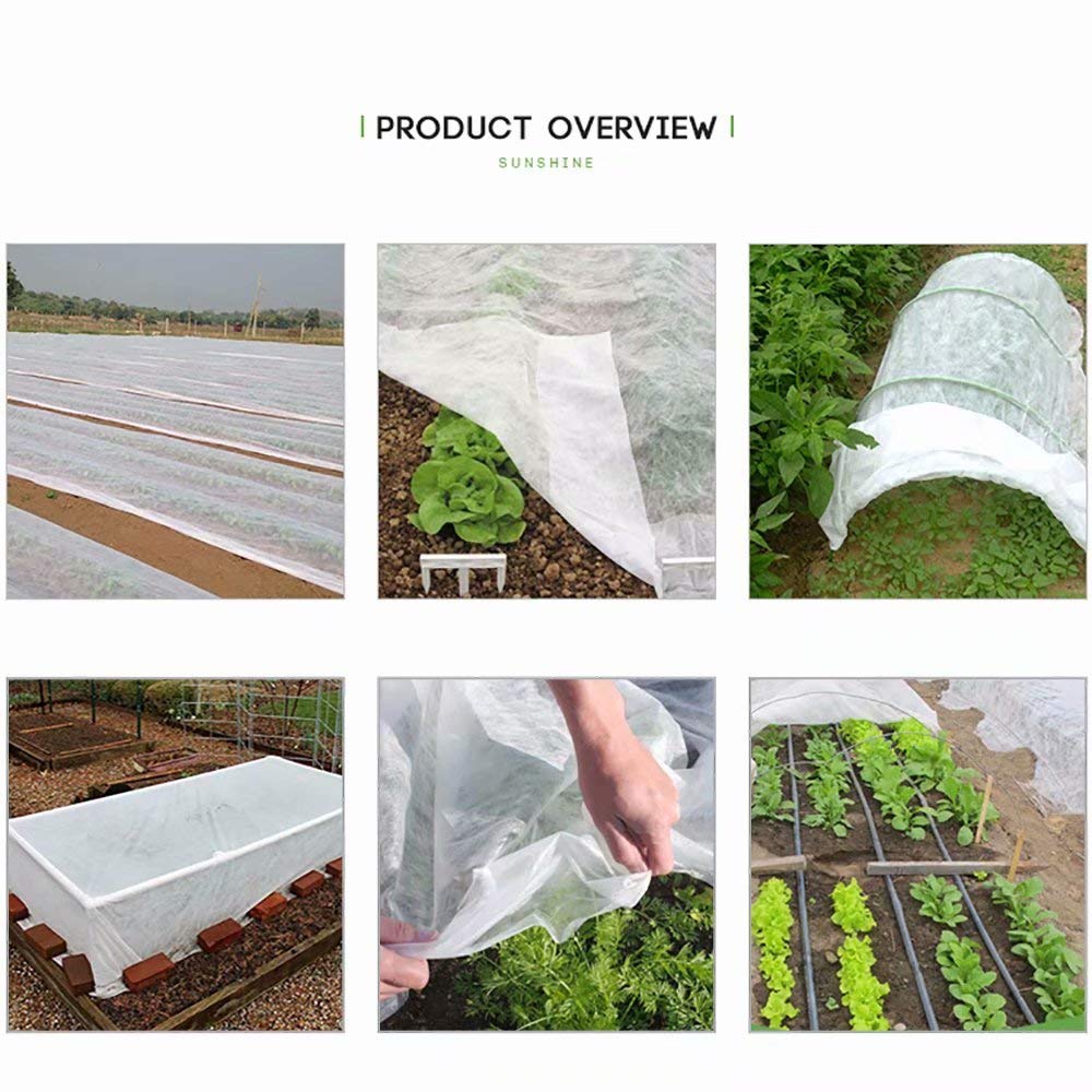 Agfabric Plant Covers Freeze Protection Row Covers 1.5oz 16'x25' Frost Cover for Freeze Protection,Frost Cloth for Plants,White