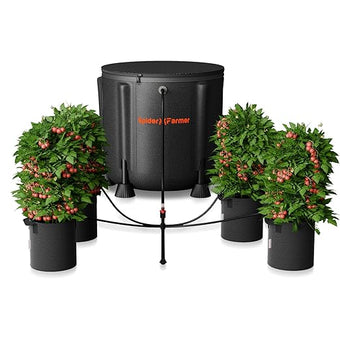 Spider Farmer Auto Drip Irrigation System Kits with 13-Gallon Bucket, 25W Water Pump, Low Water Level Sensor, Complete Indoor Automatic Watering System for Grow Tent/Greenhouse/Lawn