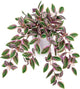 Briful Faux Plants Indoor Fake Potted House Plants Artificial Watermelon Peperomia Hanging Plant for Home Office Bedroom Aesthetic Shelf Kitchen Decoration(Pink - 1 Pack)