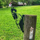 AOOLVY Farm Peeping Chicken Metal Art Outdoor Decor Garden Yard Decoration
