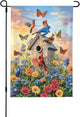 Bluebird Garden Flag 12x18 Inch Double Sided All-Weather Polyester Outdoor Flag For Patio Lawn Yard And Garden Welcome Decor
