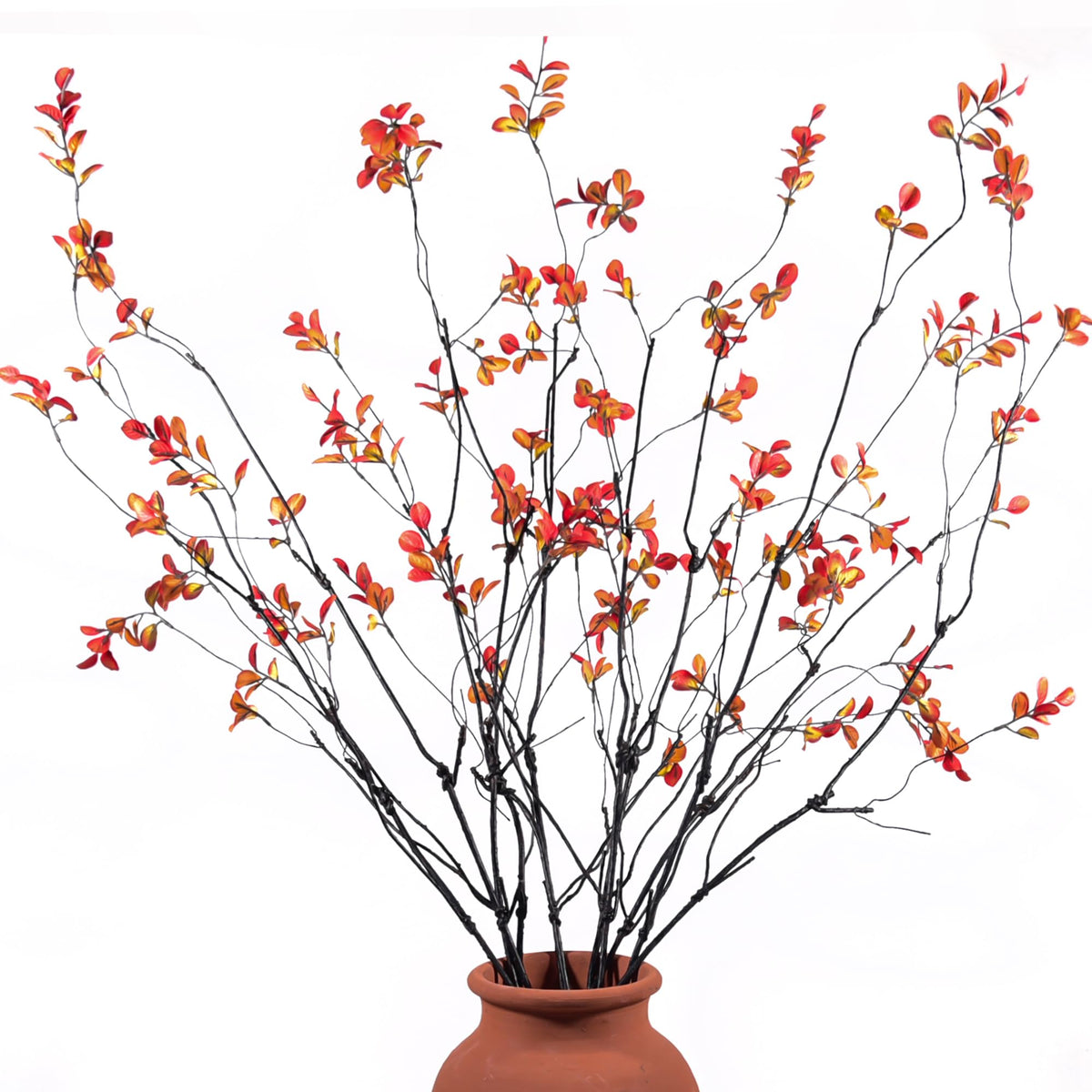 MISSWARM Faux Eucalyptus Stems for Vase, Artificial Greenery Branches 10pcs