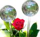 zHzHGuo 13 oz Up 2 Weeks Extra Large Watering Globes, Light Iridescent Plant Watering Globes, Water Globes for Indoor Plants, Watering Globe, 2 Pack